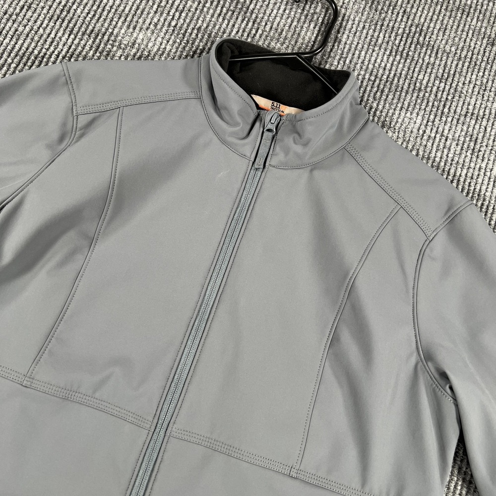 5.11 Tactical Jacket Womens Extra Large Gray Softshell Fleece Lined Full Zip YKK